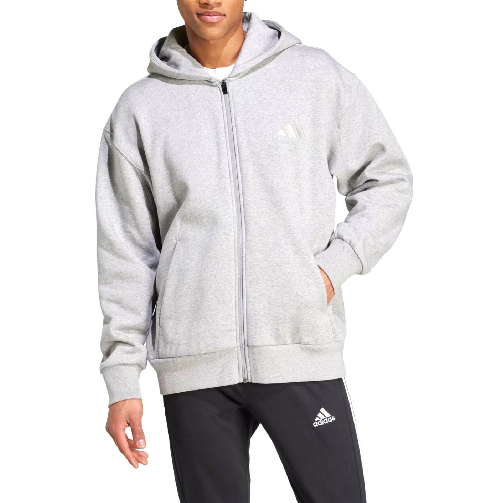 Adidas Felpe#colore_grigio