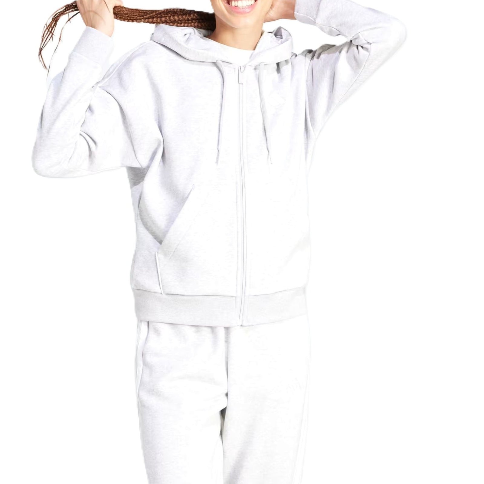 Adidas Felpe#colore_grigio