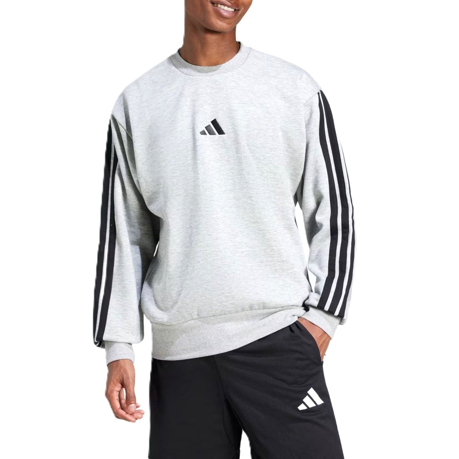 Adidas Felpe#colore_grigio